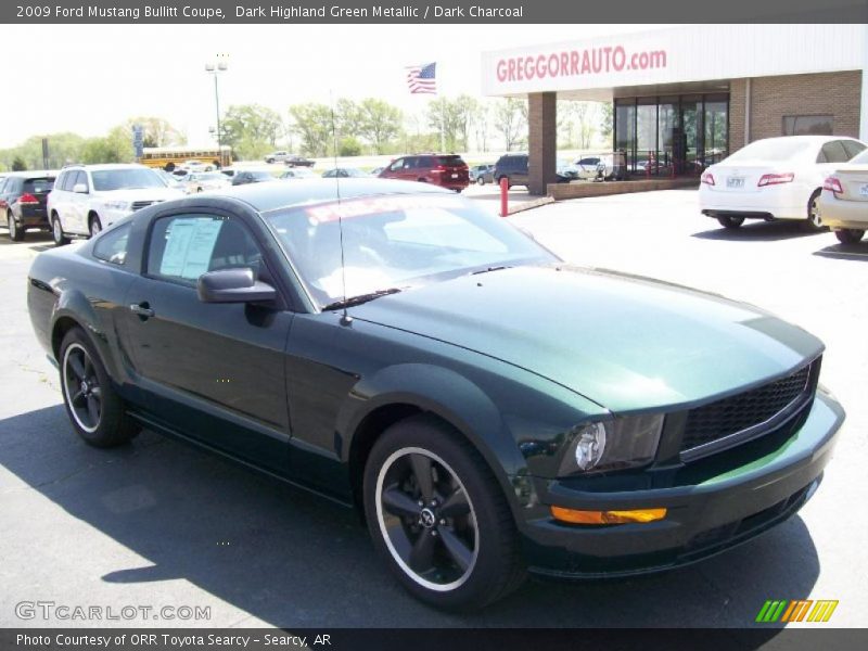 Dark Highland Green Metallic / Dark Charcoal 2009 Ford Mustang Bullitt Coupe