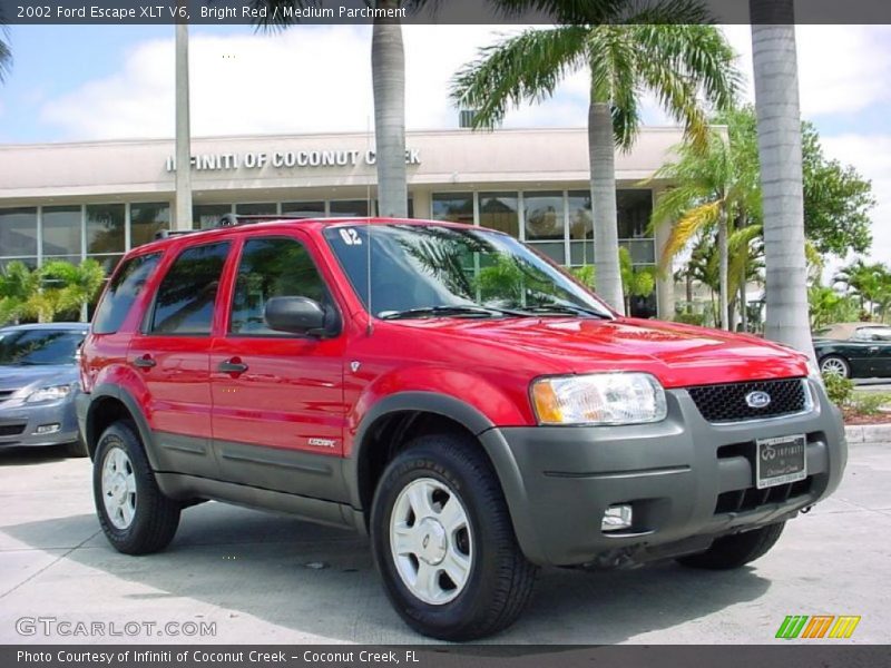 Bright Red / Medium Parchment 2002 Ford Escape XLT V6