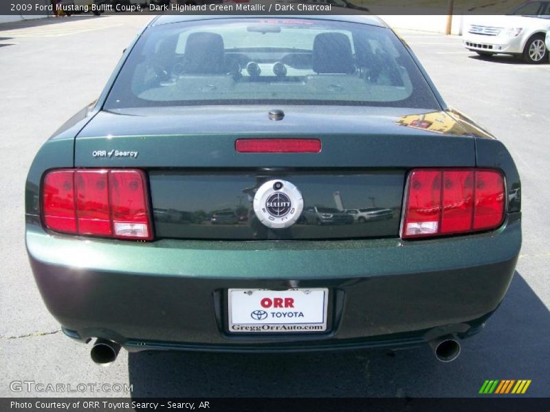 Dark Highland Green Metallic / Dark Charcoal 2009 Ford Mustang Bullitt Coupe