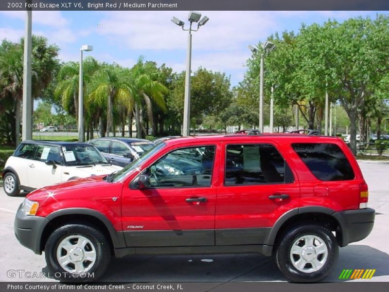 Bright Red / Medium Parchment 2002 Ford Escape XLT V6