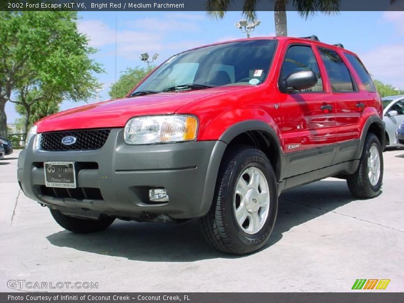 Bright Red / Medium Parchment 2002 Ford Escape XLT V6