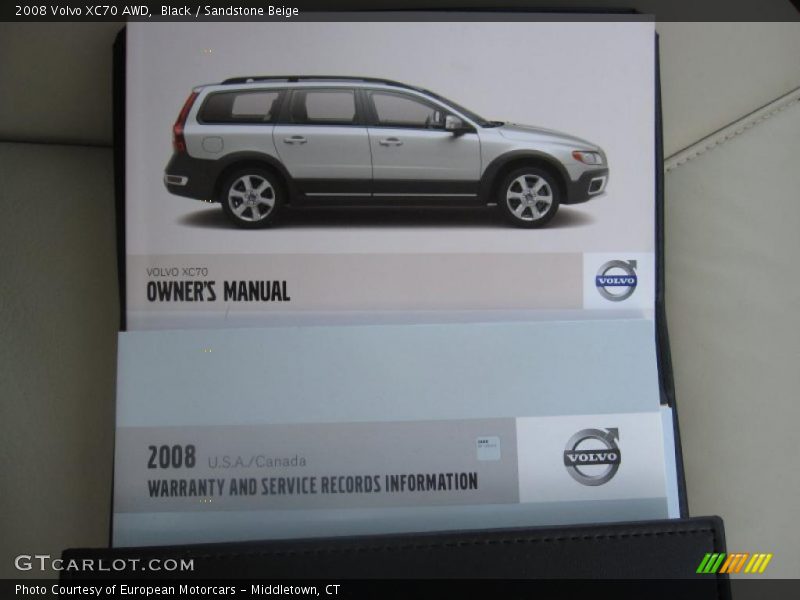 Black / Sandstone Beige 2008 Volvo XC70 AWD