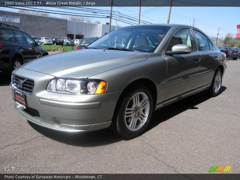 Willow Green Metallic / Beige 2007 Volvo S60 2.5T