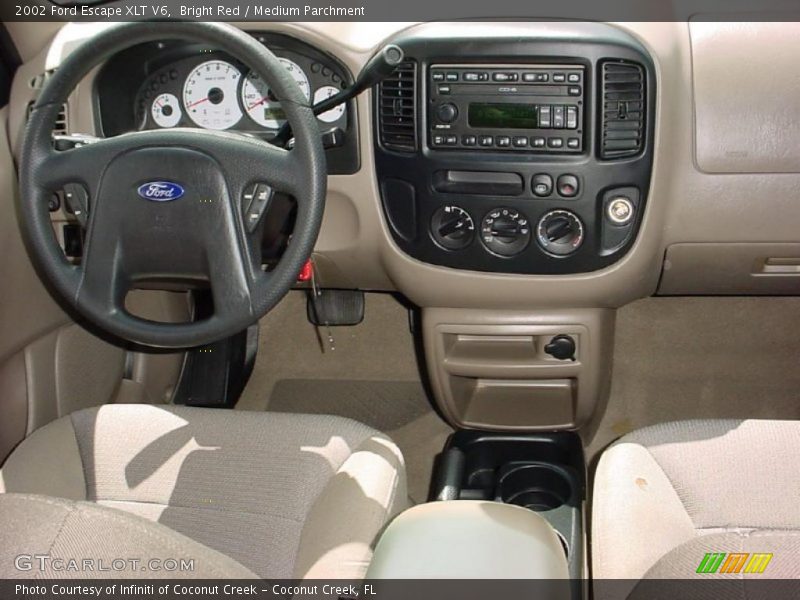 Bright Red / Medium Parchment 2002 Ford Escape XLT V6