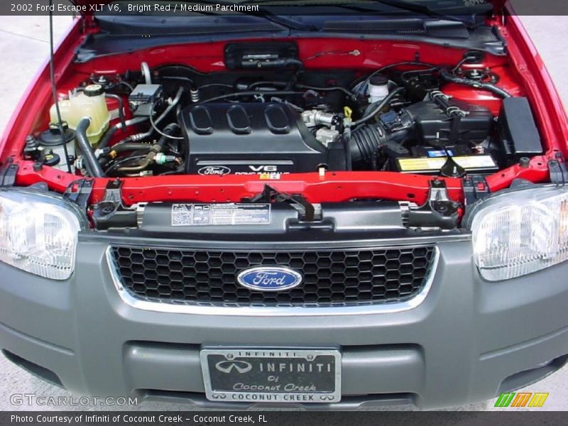 Bright Red / Medium Parchment 2002 Ford Escape XLT V6