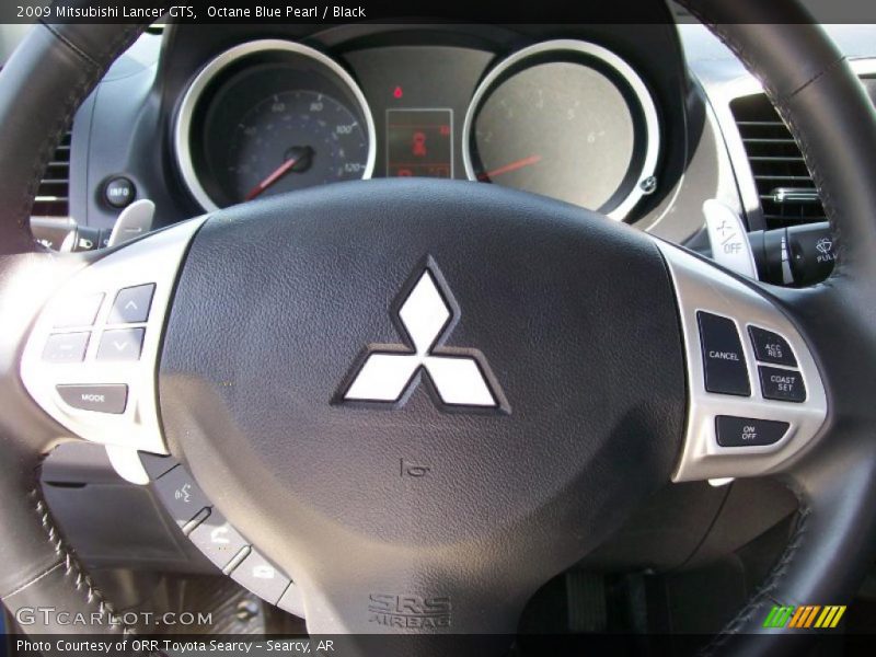 Octane Blue Pearl / Black 2009 Mitsubishi Lancer GTS