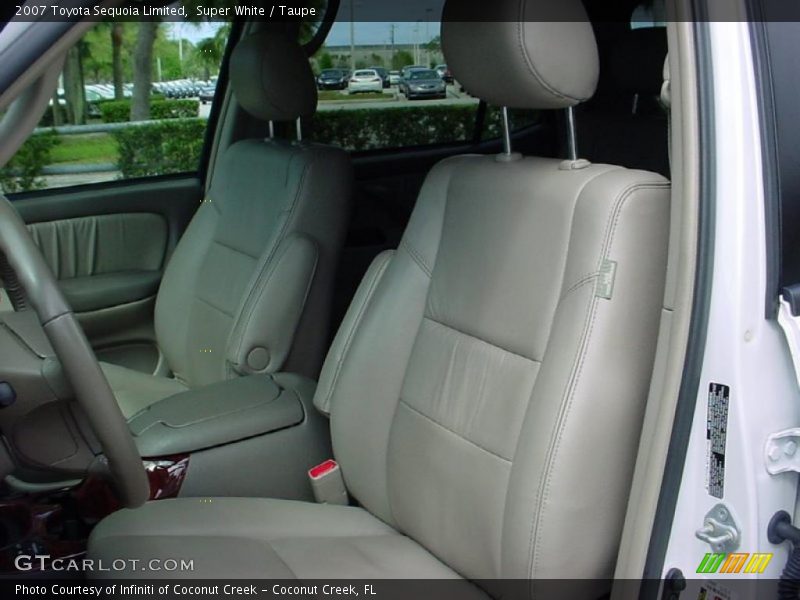 Super White / Taupe 2007 Toyota Sequoia Limited