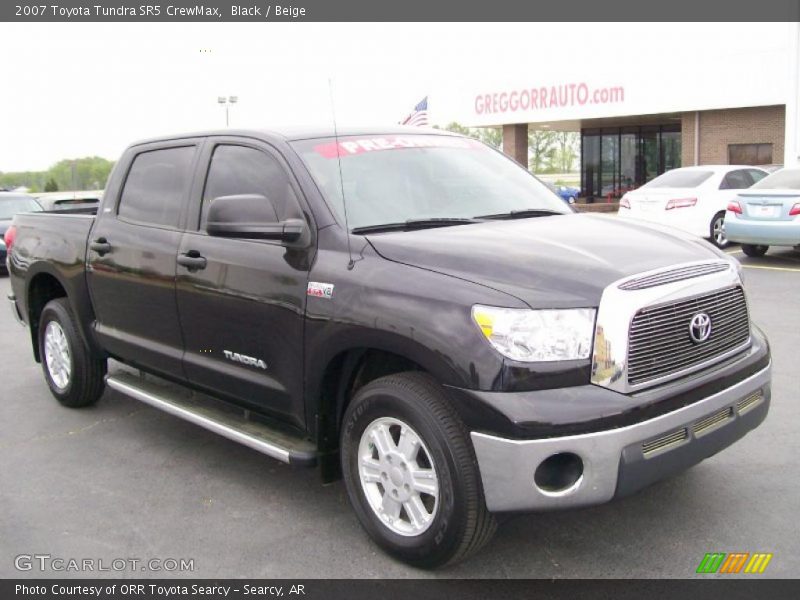 Black / Beige 2007 Toyota Tundra SR5 CrewMax