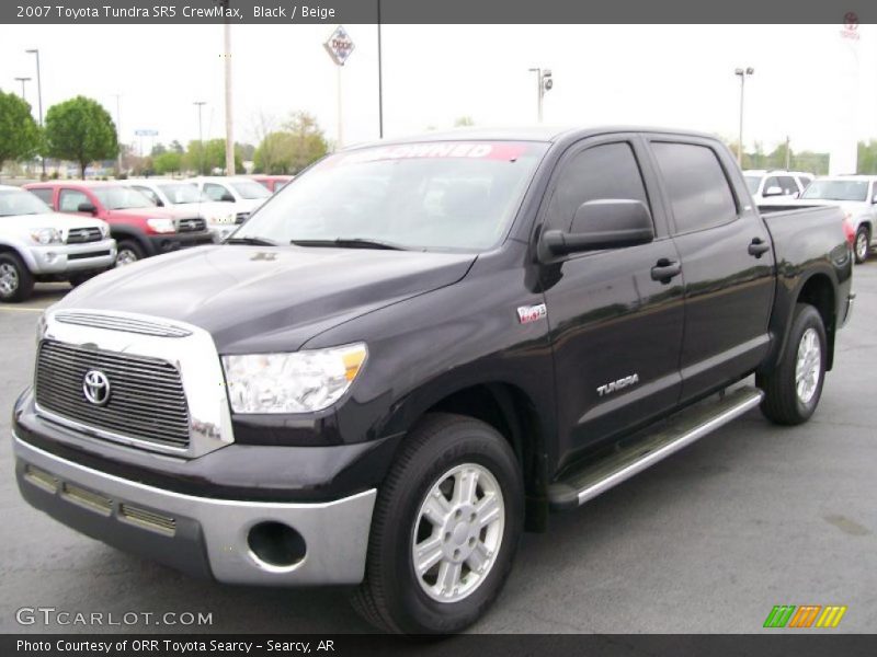 Black / Beige 2007 Toyota Tundra SR5 CrewMax