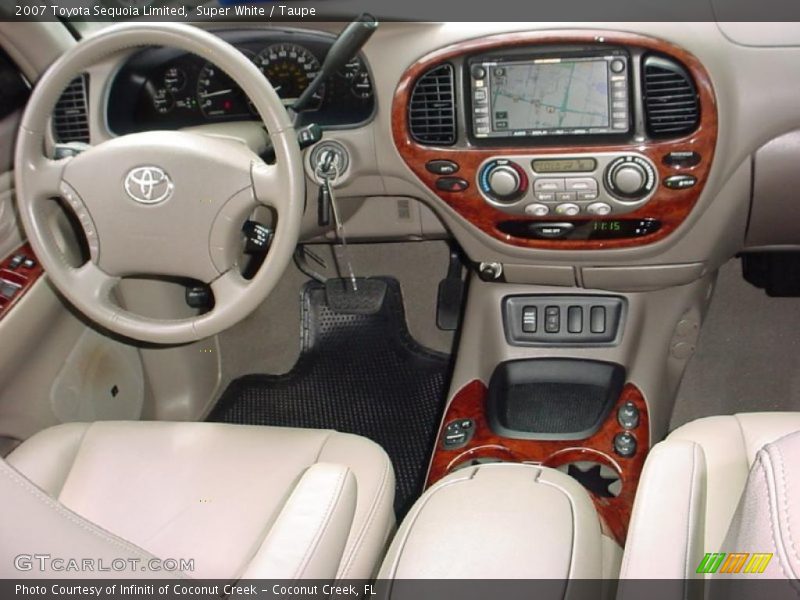 Super White / Taupe 2007 Toyota Sequoia Limited