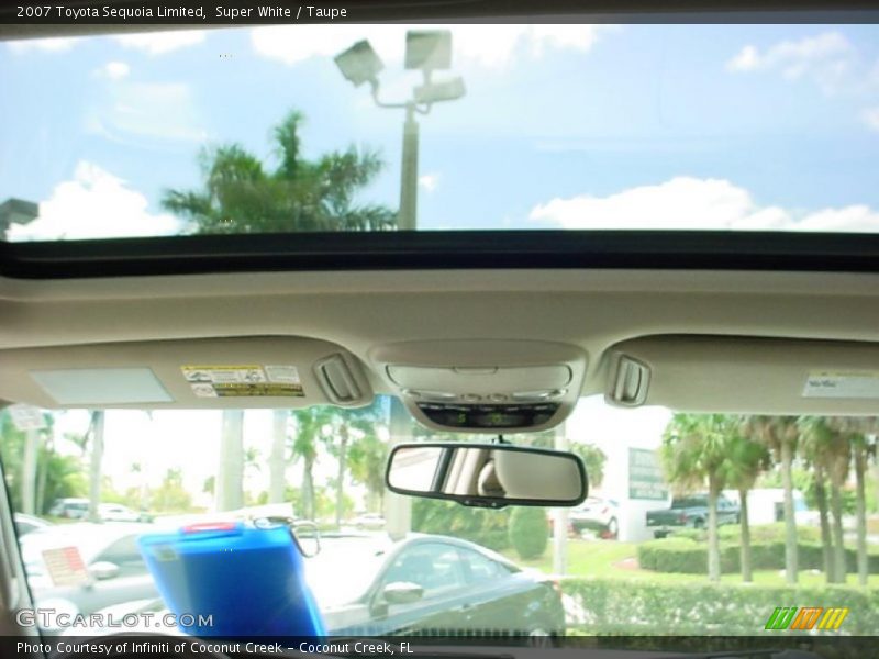 Super White / Taupe 2007 Toyota Sequoia Limited