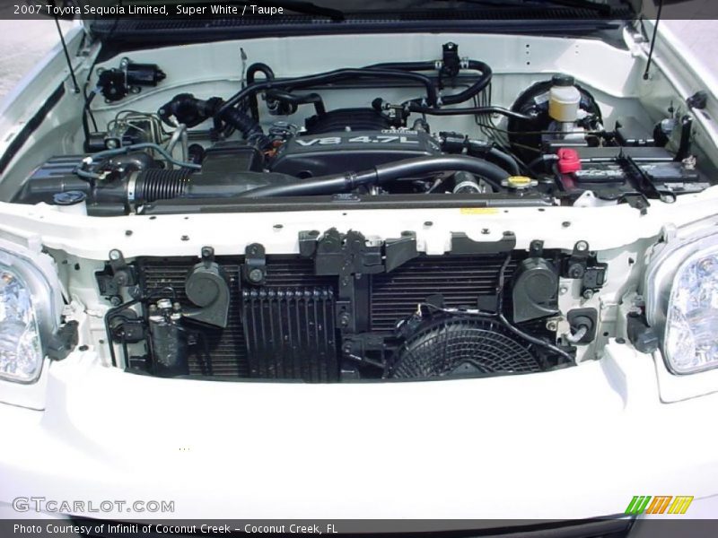 Super White / Taupe 2007 Toyota Sequoia Limited