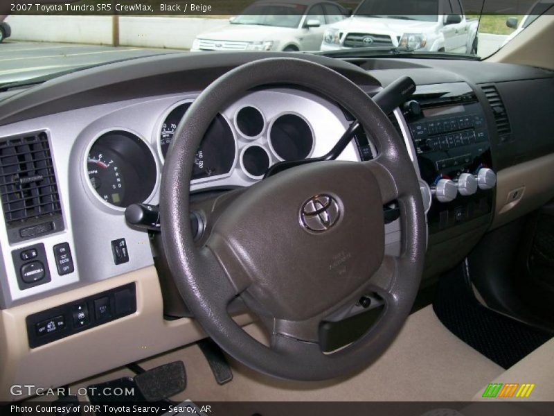 Black / Beige 2007 Toyota Tundra SR5 CrewMax