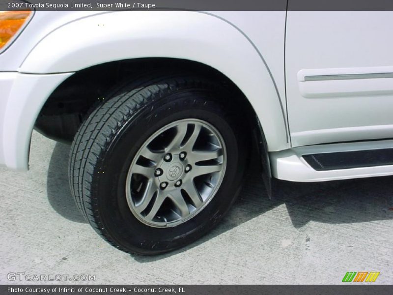Super White / Taupe 2007 Toyota Sequoia Limited