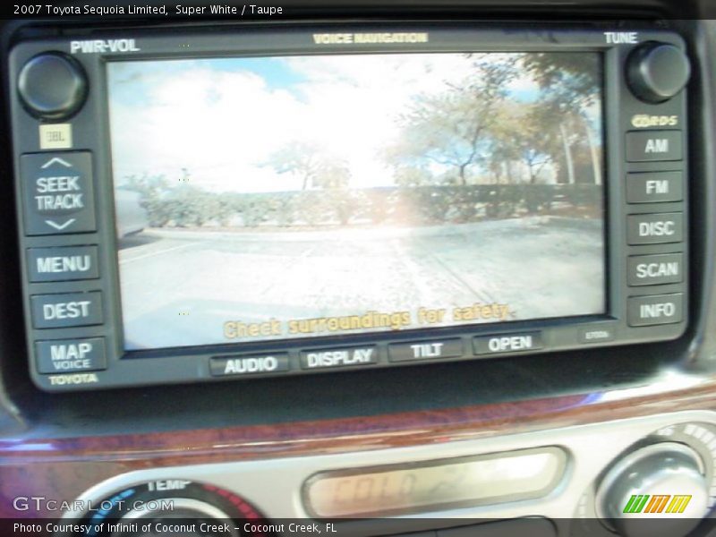 Super White / Taupe 2007 Toyota Sequoia Limited