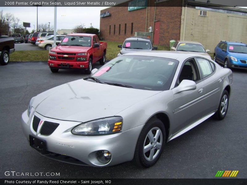 Liquid Silver Metallic / Ebony 2008 Pontiac Grand Prix Sedan