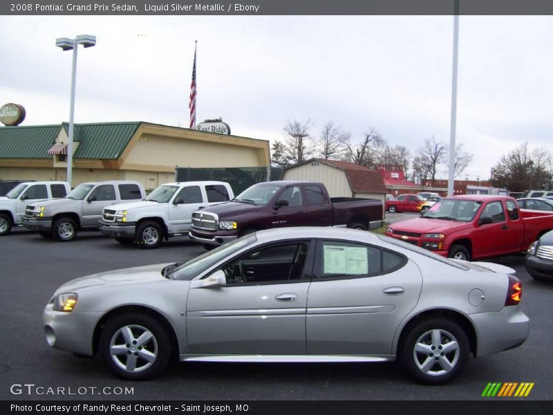 Liquid Silver Metallic / Ebony 2008 Pontiac Grand Prix Sedan