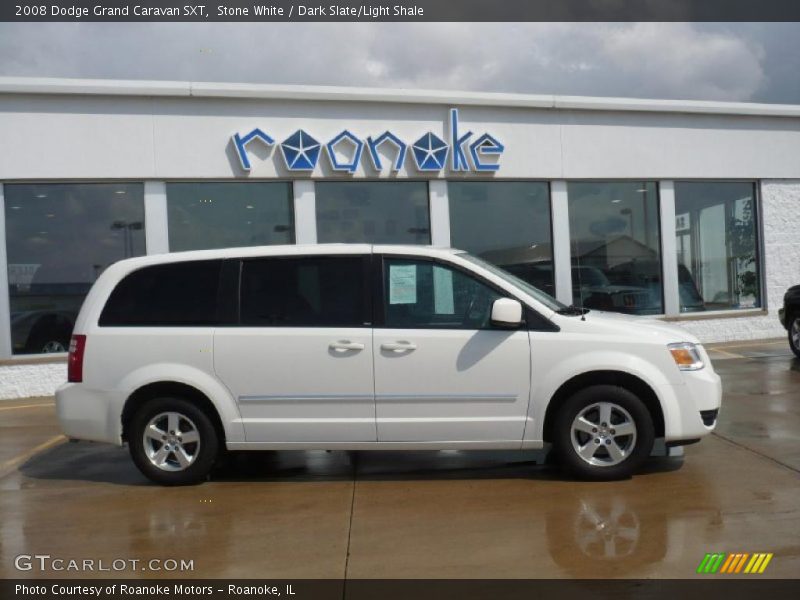 Stone White / Dark Slate/Light Shale 2008 Dodge Grand Caravan SXT