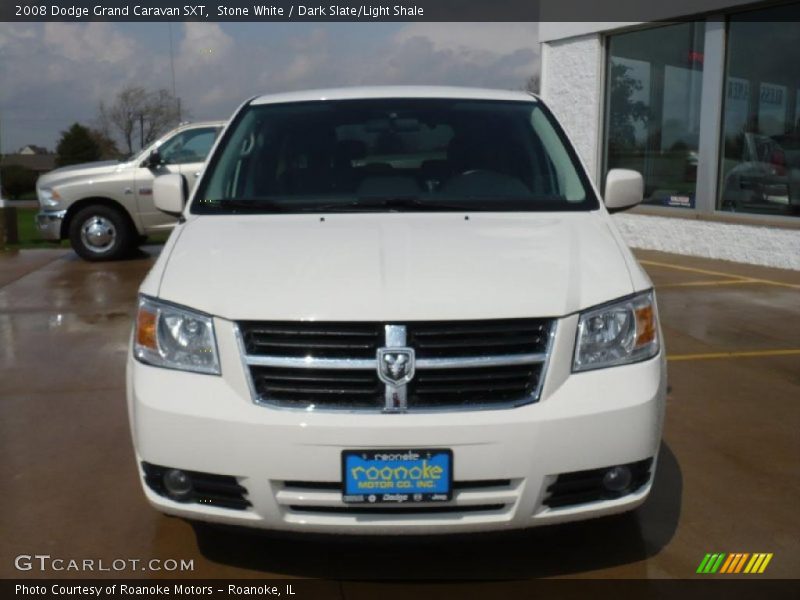Stone White / Dark Slate/Light Shale 2008 Dodge Grand Caravan SXT