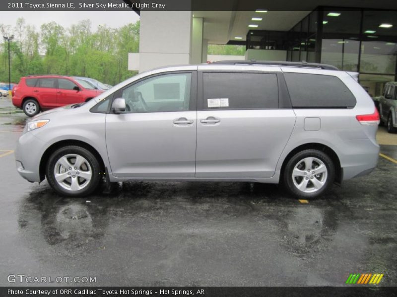 Silver Sky Metallic / Light Gray 2011 Toyota Sienna LE