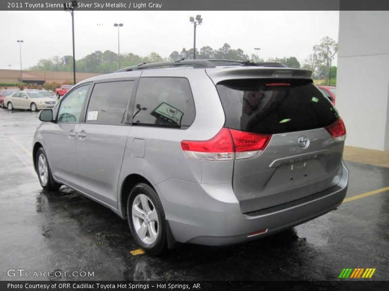 Silver Sky Metallic / Light Gray 2011 Toyota Sienna LE