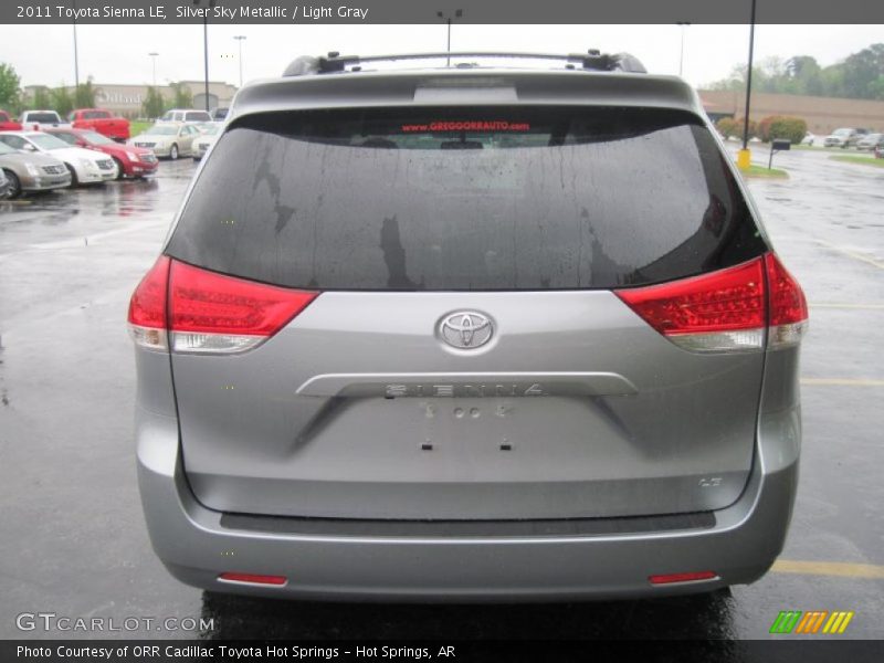 Silver Sky Metallic / Light Gray 2011 Toyota Sienna LE