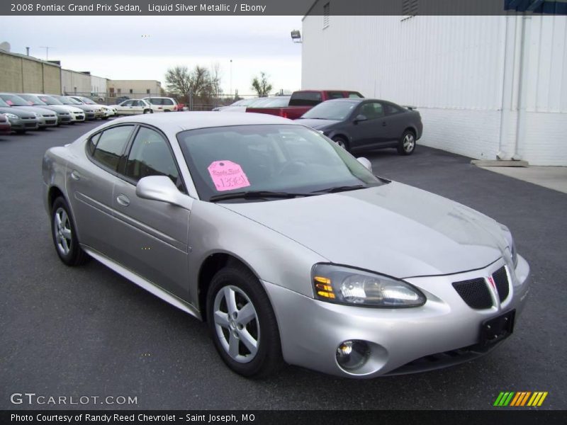 Liquid Silver Metallic / Ebony 2008 Pontiac Grand Prix Sedan