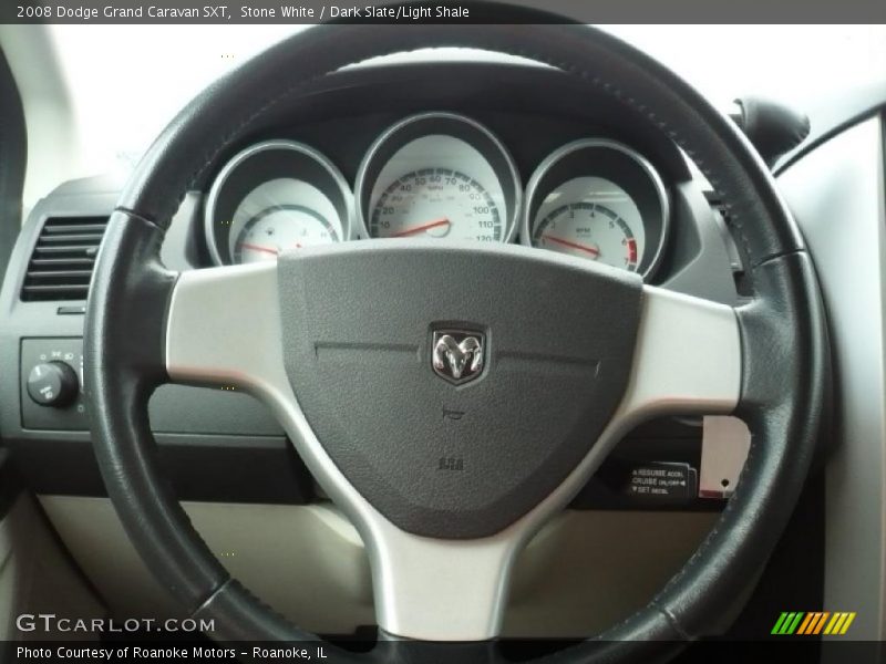 Stone White / Dark Slate/Light Shale 2008 Dodge Grand Caravan SXT