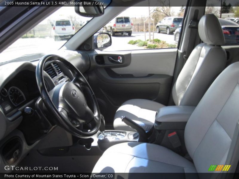 Moonlit Blue / Gray 2005 Hyundai Santa Fe LX 3.5 4WD