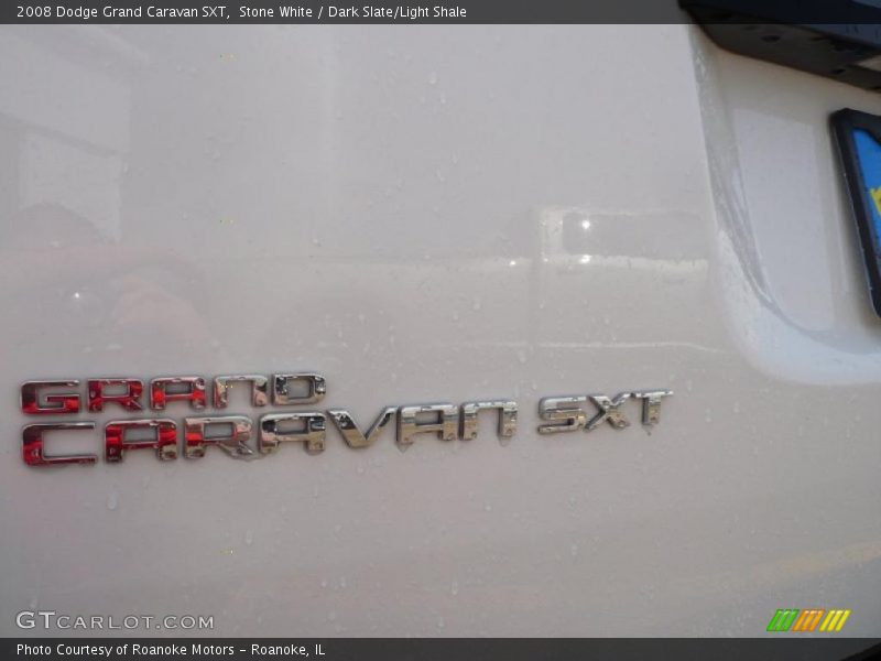 Stone White / Dark Slate/Light Shale 2008 Dodge Grand Caravan SXT