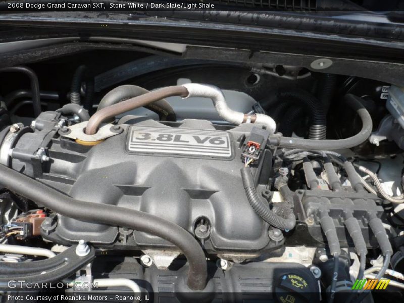 Stone White / Dark Slate/Light Shale 2008 Dodge Grand Caravan SXT