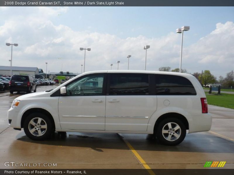 Stone White / Dark Slate/Light Shale 2008 Dodge Grand Caravan SXT