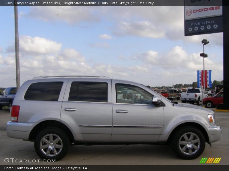 Bright Silver Metallic / Dark Slate Gray/Light Slate Gray 2009 Chrysler Aspen Limited 4x4