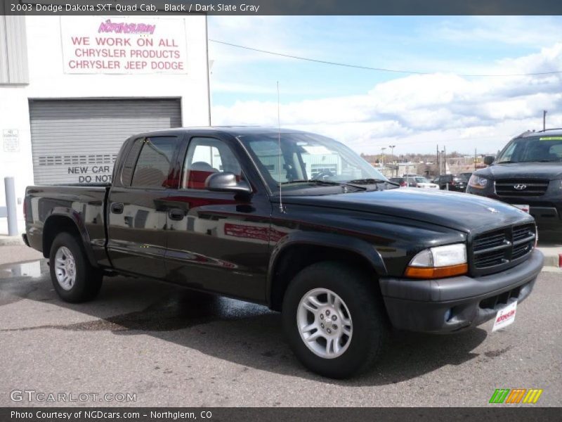 Black / Dark Slate Gray 2003 Dodge Dakota SXT Quad Cab