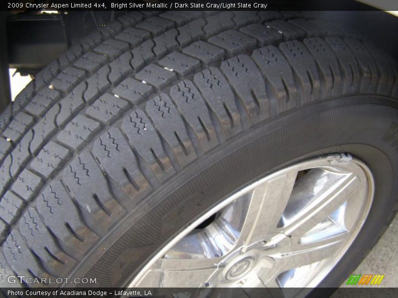 Bright Silver Metallic / Dark Slate Gray/Light Slate Gray 2009 Chrysler Aspen Limited 4x4