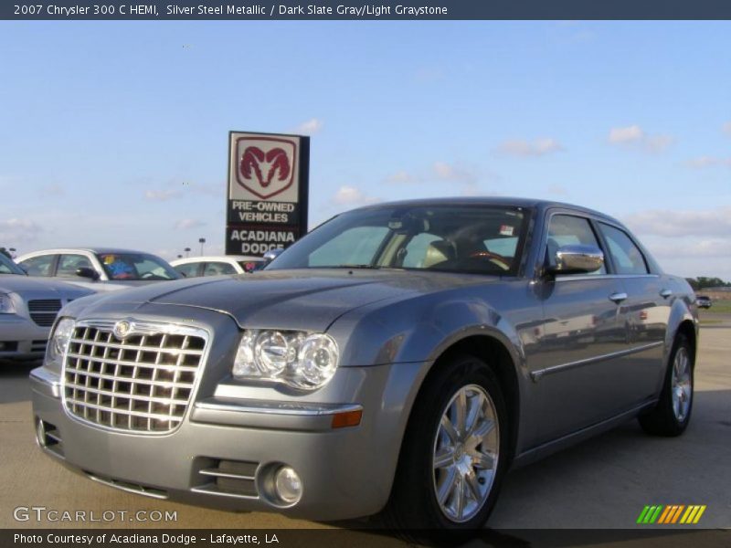 Silver Steel Metallic / Dark Slate Gray/Light Graystone 2007 Chrysler 300 C HEMI