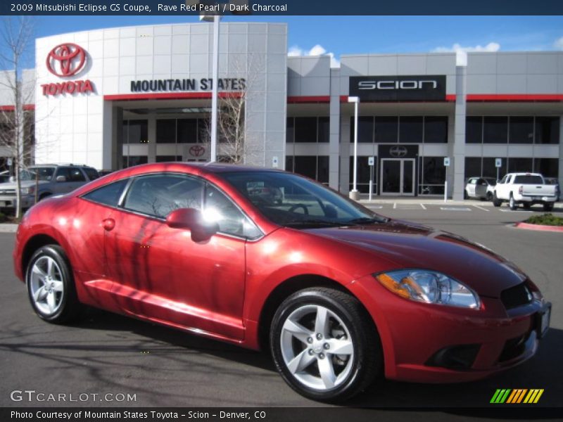 Rave Red Pearl / Dark Charcoal 2009 Mitsubishi Eclipse GS Coupe