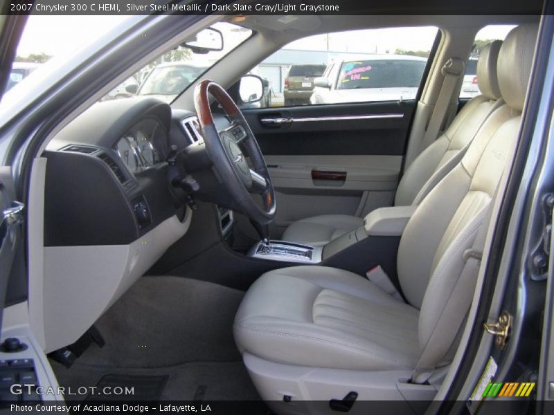 Silver Steel Metallic / Dark Slate Gray/Light Graystone 2007 Chrysler 300 C HEMI