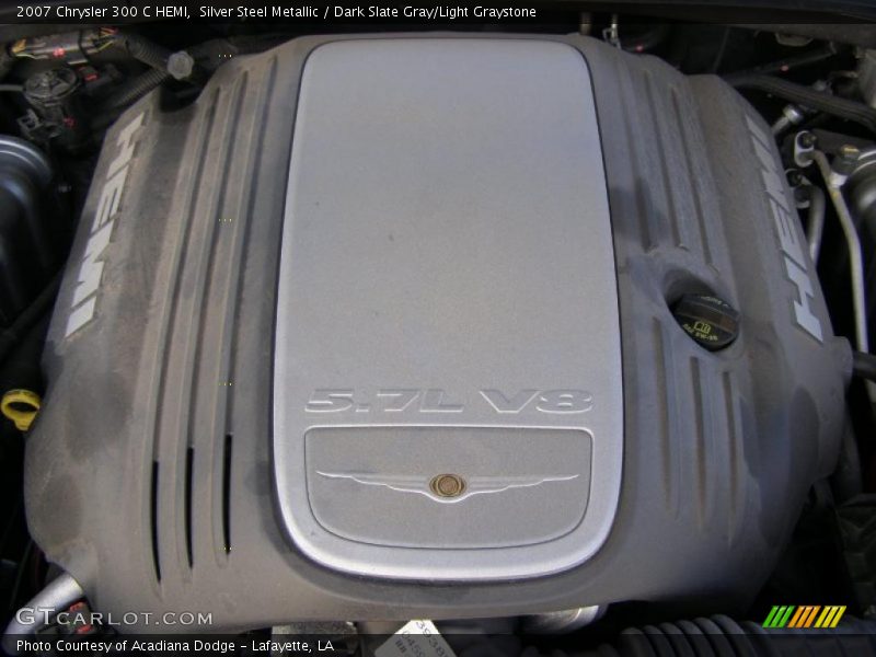 Silver Steel Metallic / Dark Slate Gray/Light Graystone 2007 Chrysler 300 C HEMI