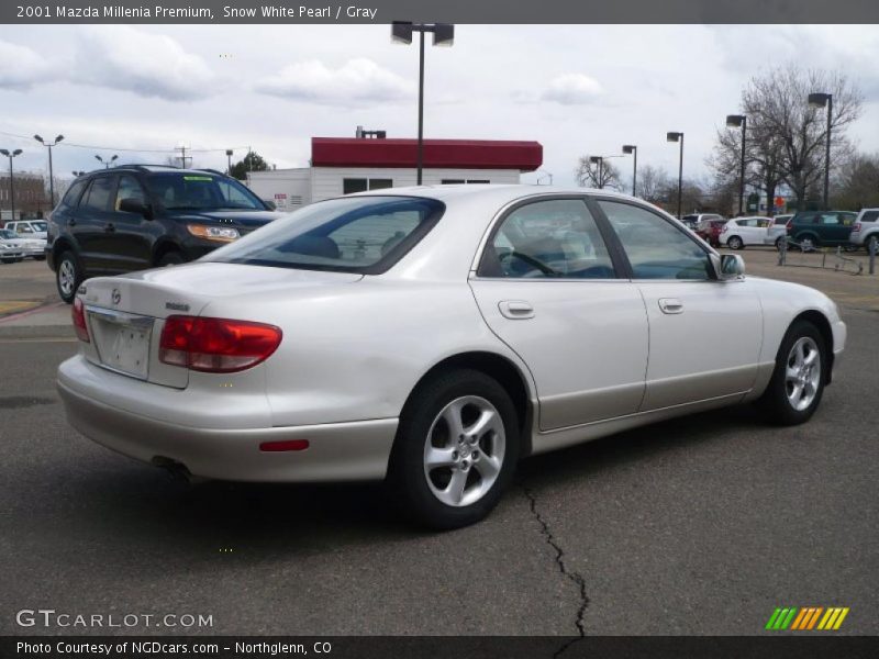 Snow White Pearl / Gray 2001 Mazda Millenia Premium