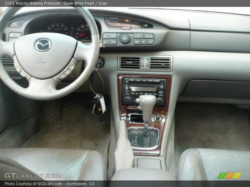 Snow White Pearl / Gray 2001 Mazda Millenia Premium
