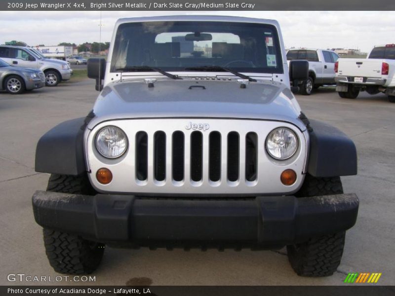 Bright Silver Metallic / Dark Slate Gray/Medium Slate Gray 2009 Jeep Wrangler X 4x4