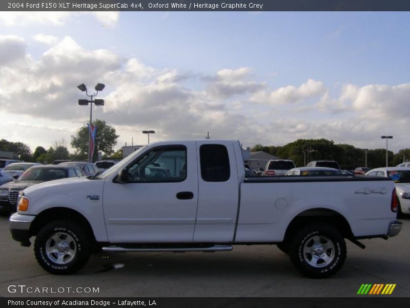 Oxford White / Heritage Graphite Grey 2004 Ford F150 XLT Heritage SuperCab 4x4