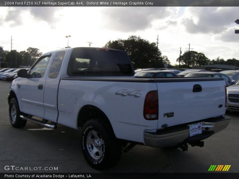 Oxford White / Heritage Graphite Grey 2004 Ford F150 XLT Heritage SuperCab 4x4