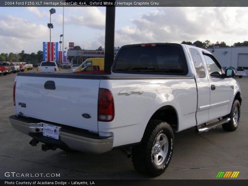 Oxford White / Heritage Graphite Grey 2004 Ford F150 XLT Heritage SuperCab 4x4