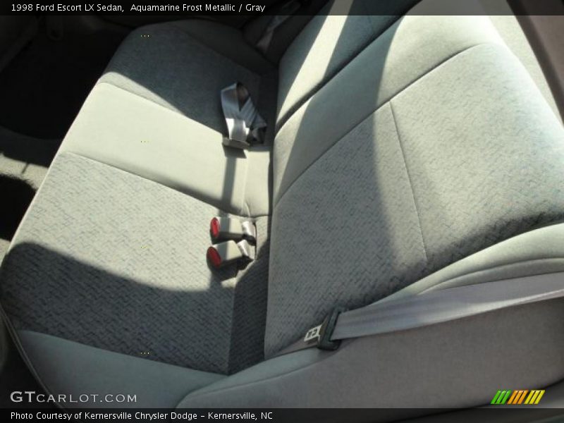 Aquamarine Frost Metallic / Gray 1998 Ford Escort LX Sedan