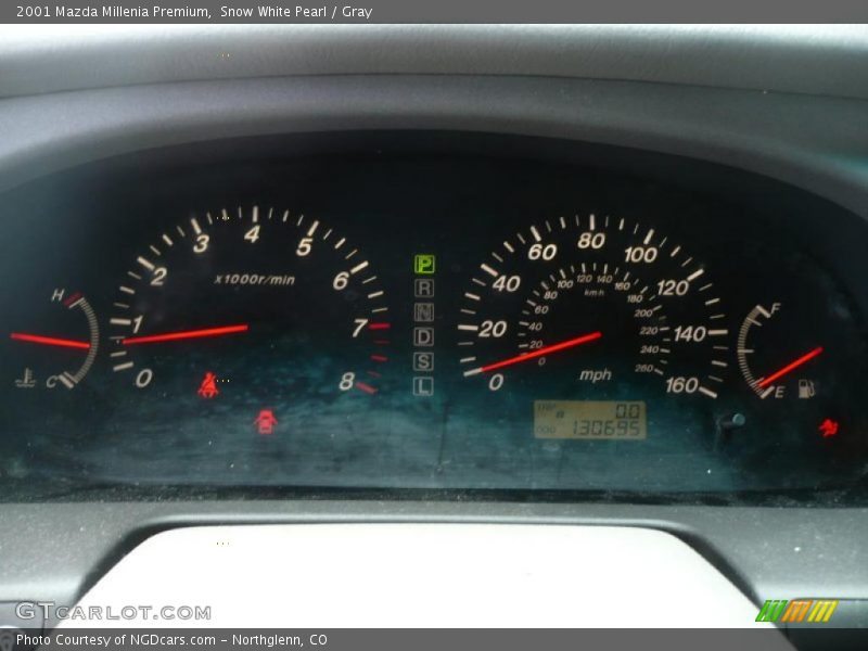 Snow White Pearl / Gray 2001 Mazda Millenia Premium