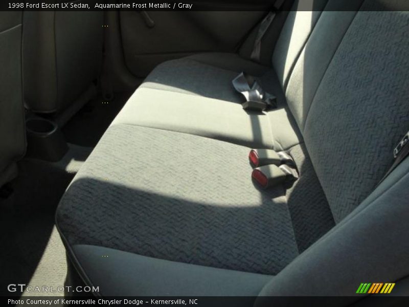 Aquamarine Frost Metallic / Gray 1998 Ford Escort LX Sedan