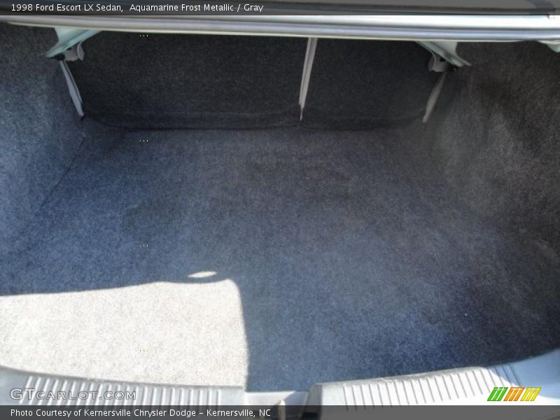 Aquamarine Frost Metallic / Gray 1998 Ford Escort LX Sedan