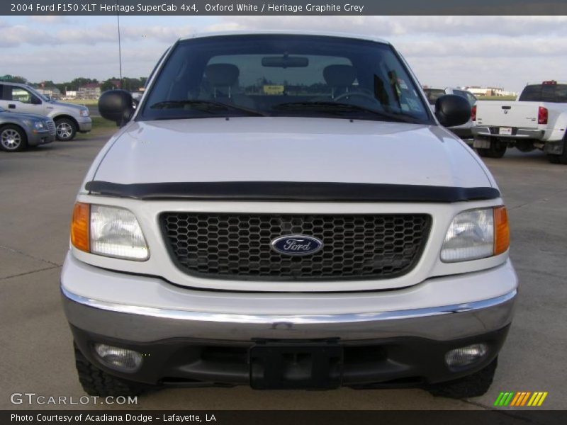 Oxford White / Heritage Graphite Grey 2004 Ford F150 XLT Heritage SuperCab 4x4